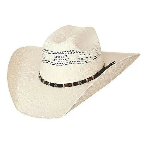 Go Round 20X Bangora Straw Cowboy Hat – Black & Natural Last Rodeo Western Wear & Hat Bar