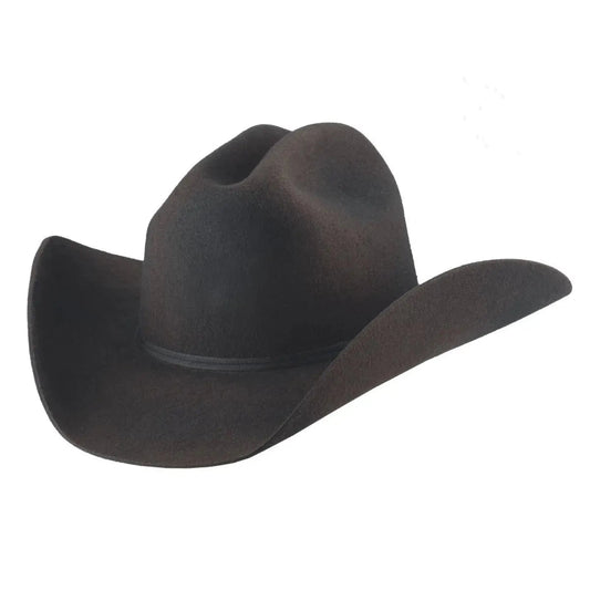 Montana Ranch 4X Wool Felt Cowboy Hat – Black | 4” Brim & 4 1/4” Crown Last Rodeo Western Wear & Hat Bar
