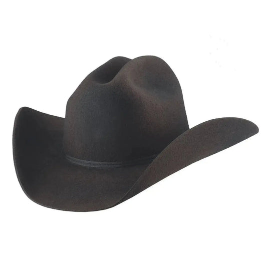 Montana Ranch 4X Wool Felt Cowboy Hat – Black | 4” Brim & 4 1/4” Crown Last Rodeo Western Wear & Hat Bar