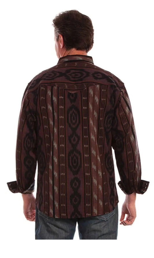 Scully Men’s Western Pattern Shirt Last Rodeo Western Wear & Hat Bar
