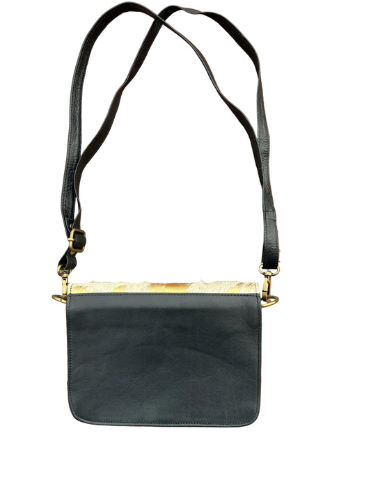 Cowhide Flap Leather Crossbody Bag Western Luxe