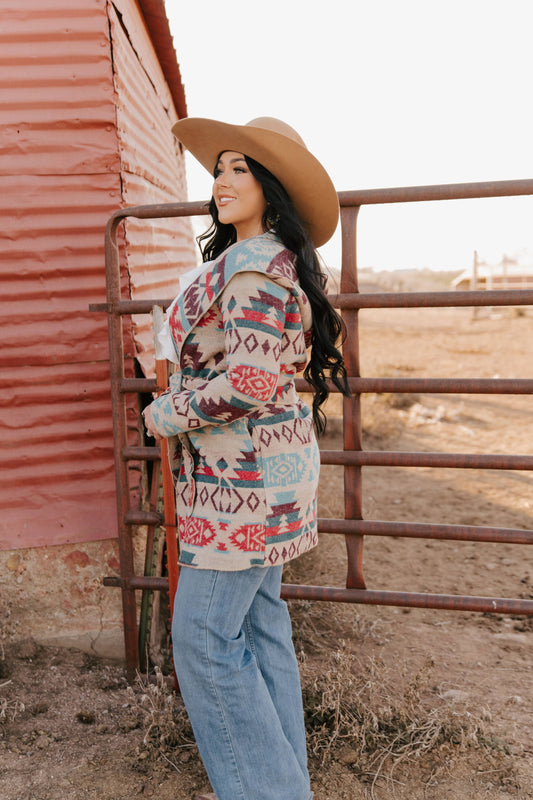 High Desert Trails Southwestern Tie Jacket