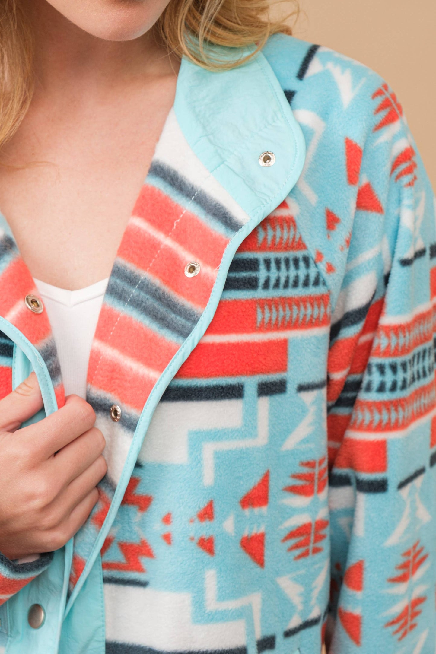 Wild Cactus Sunset Fleece Jacket