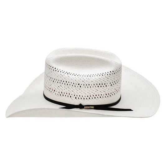 Resistol 20X Tuff Anuff Natural Straw Cowboy Hat Side View – Last Rodeo