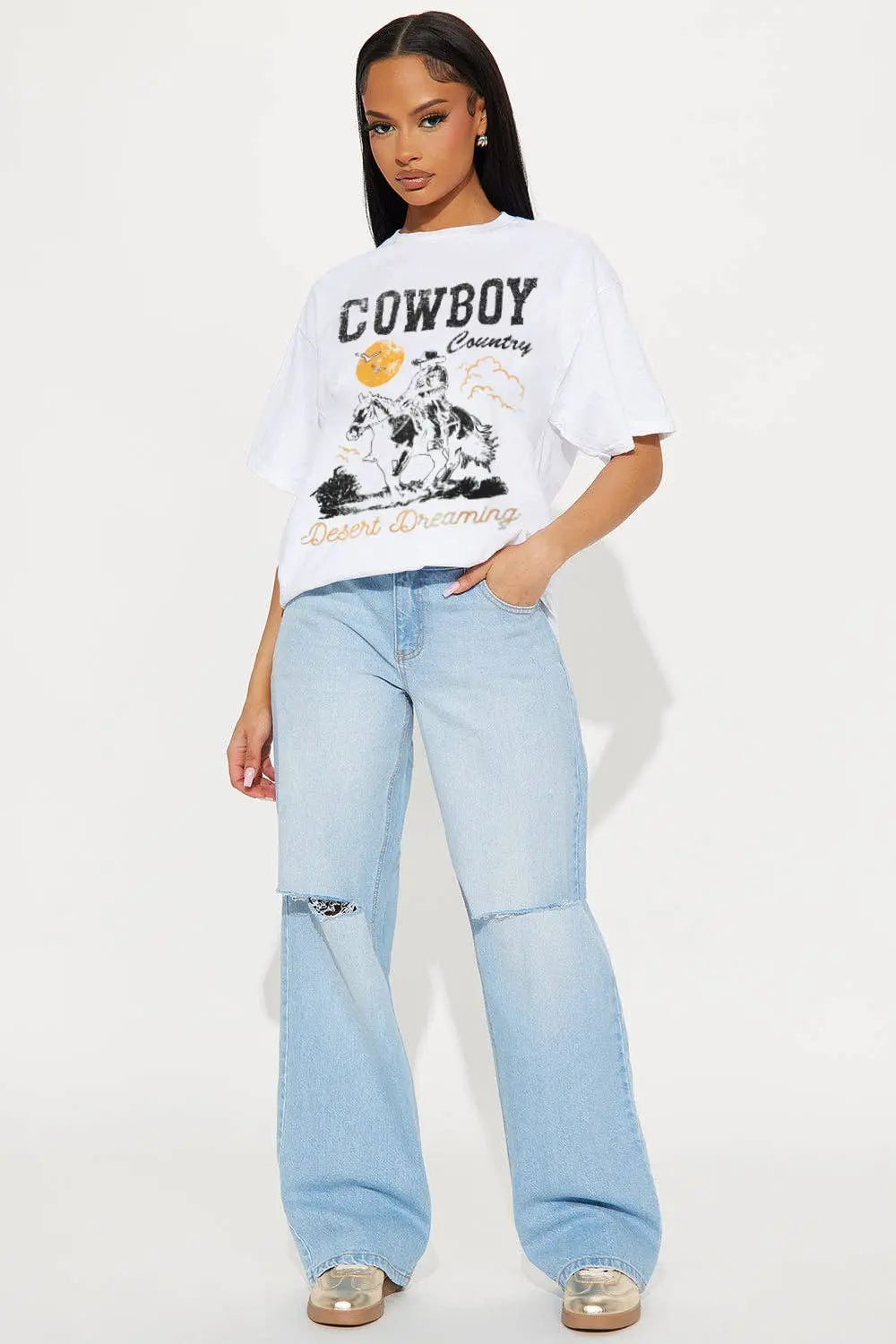 Cowboy Country Desert Dreamin Tee 5besties inc