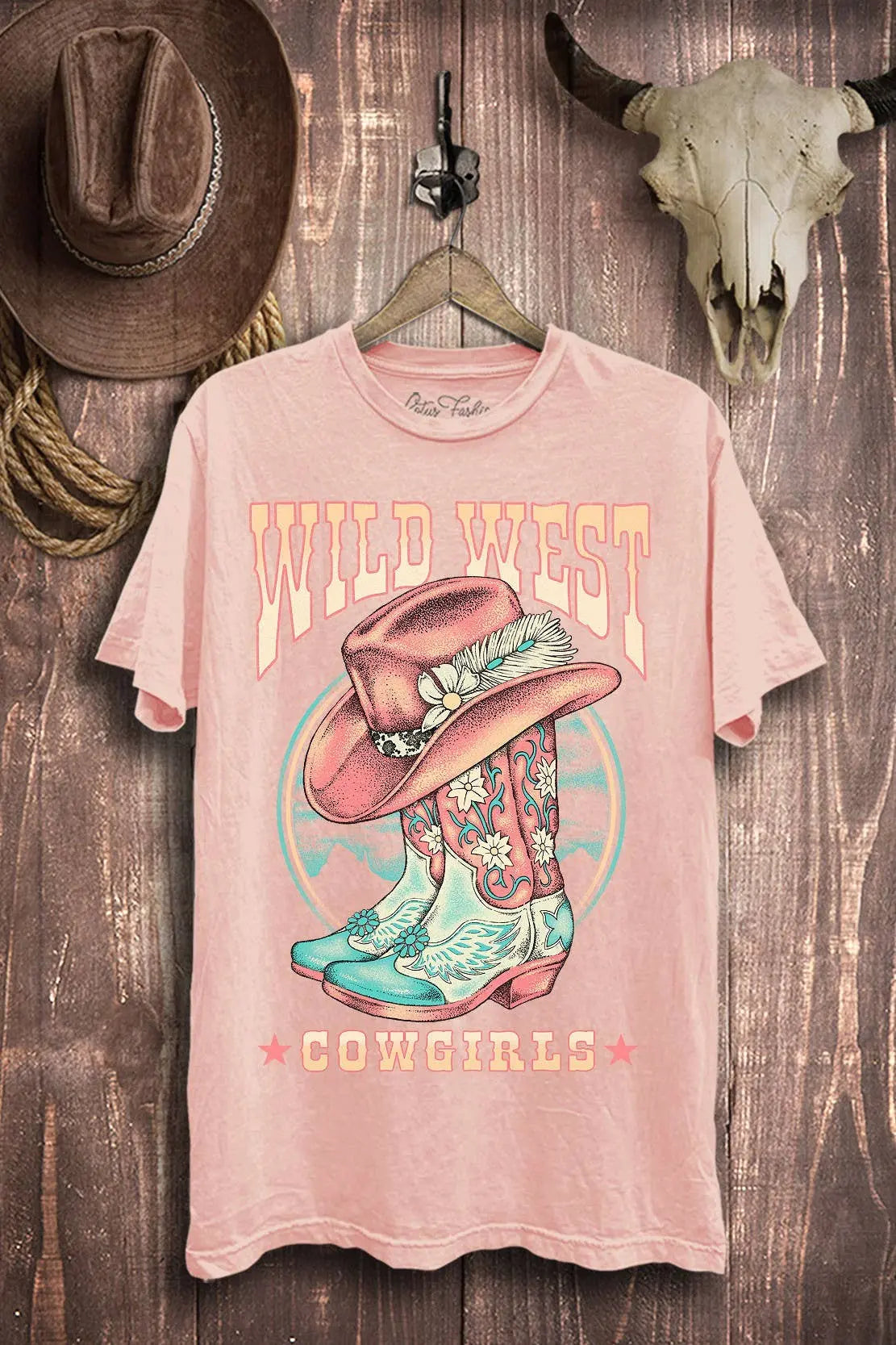 Wild West Cowgirls Tee Lotus Fashion Collection