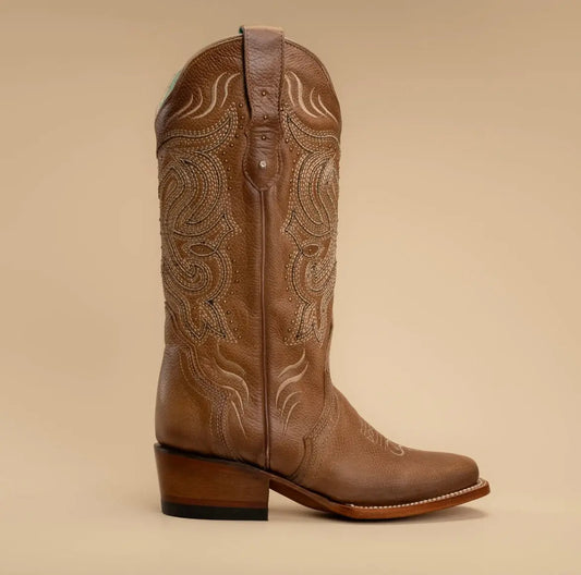 Dusty Caramel Embroidered Cowgirl Boots Last Rodeo Western Wear & Hat Bar