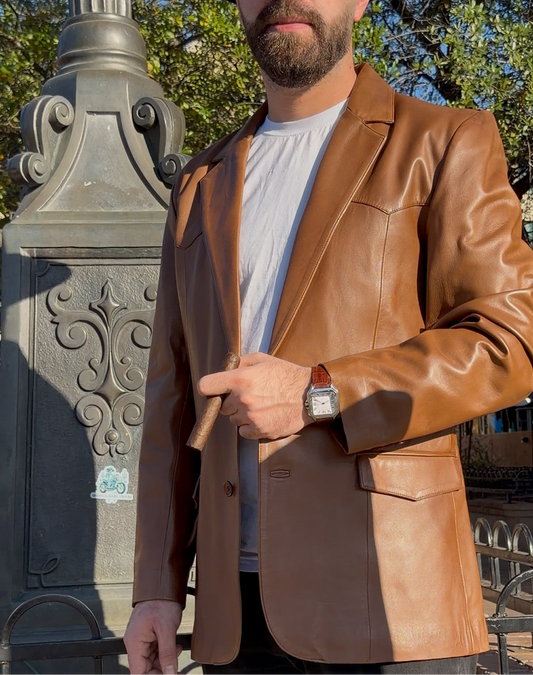 Scully Men's Jacket Western Blazer Lamb Antique Brown