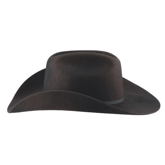 Montana Ranch 4X Wool Felt Cowboy Hat – Black | 4” Brim & 4 1/4” Crown Last Rodeo Western Wear & Hat Bar