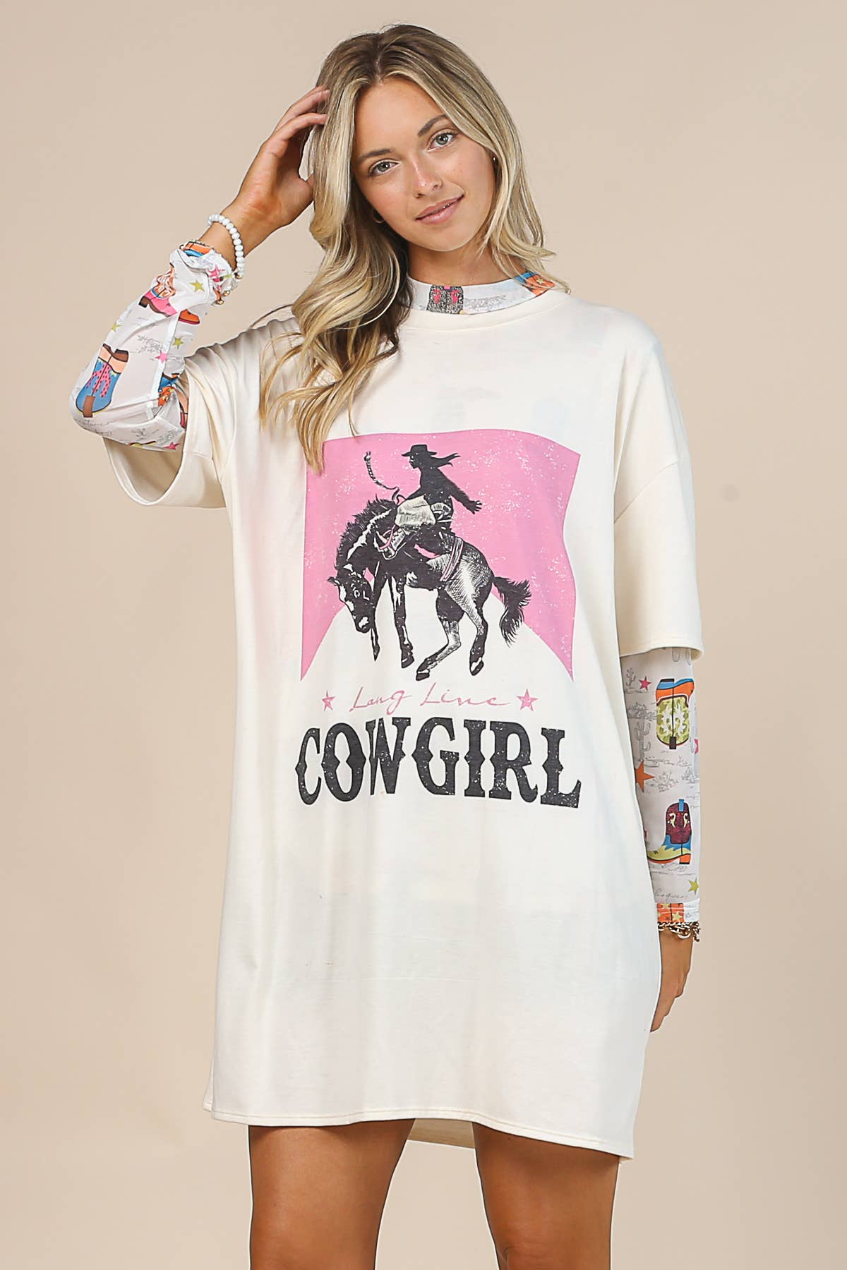 Long Live Cowgirl Oversized tTee