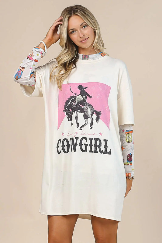 Long Live Cowgirl Oversized tTee Avery