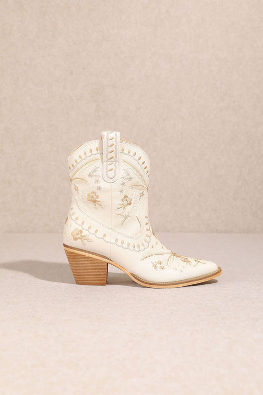 Wildflower Ivory Cowgirl Boots