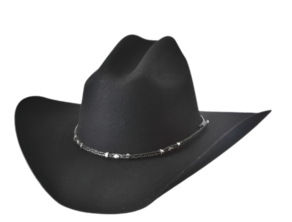 Gholson 4X Black Cowboy Hat