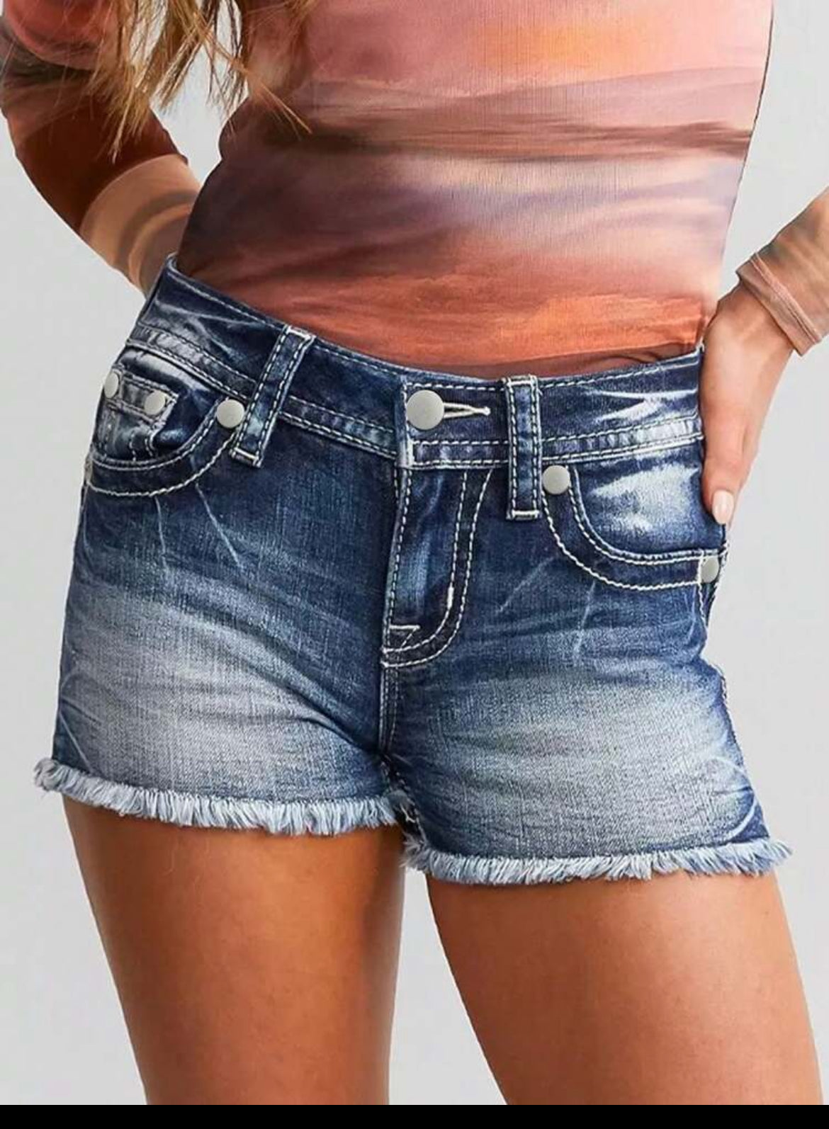 Lucky Horseshoe Denim Shorts