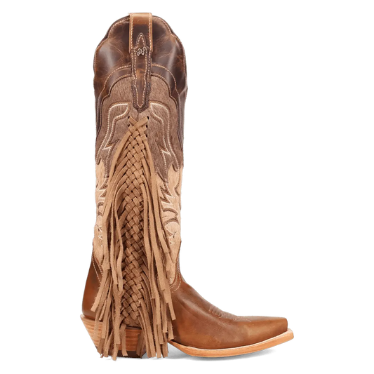 Dayla Leather Boot - Tan, inside angle