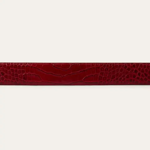 Stetson Women’s Croco Print Tapered Leather Belt – Red Last Rodeo Western Wear & Hat Bar