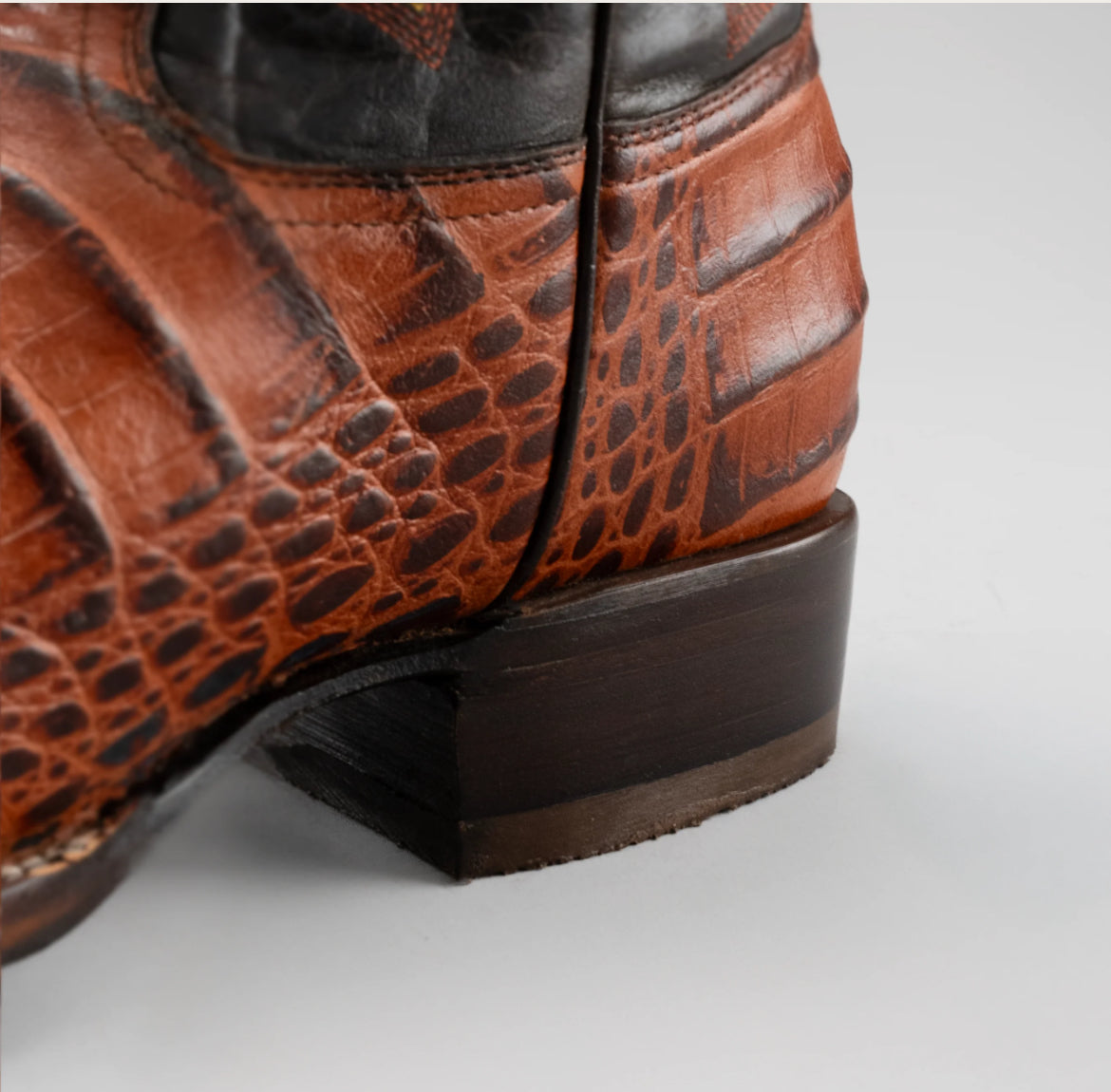 Exotic Caiman Belly Cowboy Boots Square Toe