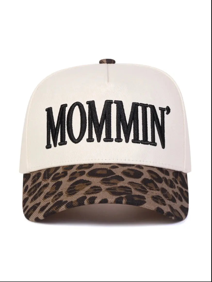 Mommin’ Leopard Brim Trucker Hat – Western Mama Cap Last Rodeo Western Wear & Hat Bar