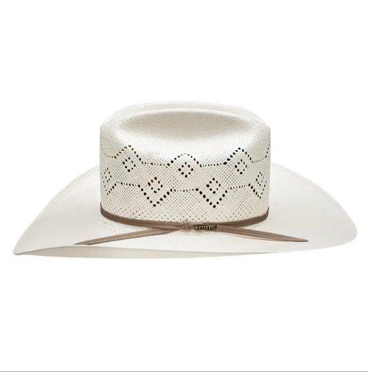 Resistol Brockbank 20X Natural Straw Cowboy Hat Side View – Last Rodeo
