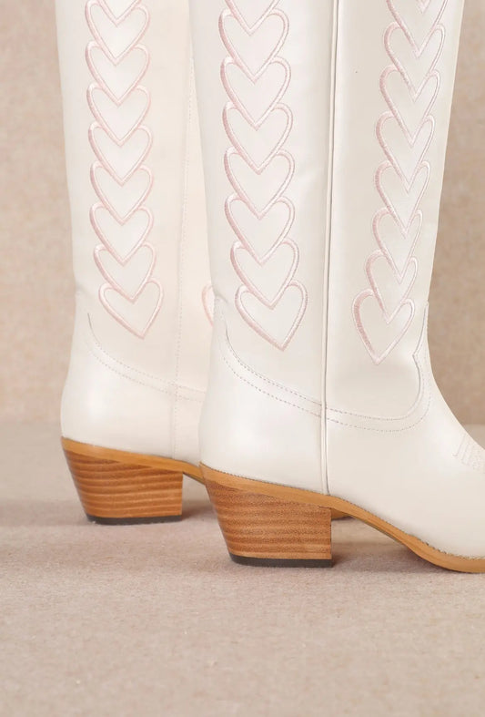 Wild Heart White Cowgirl Boots Miracle Miles