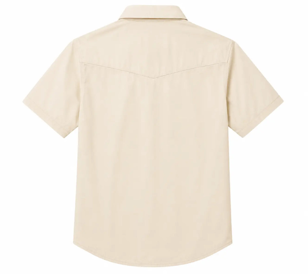 Men's Cream Western Short Sleeve Shirt with Diamond Embroidery – The American West The American West