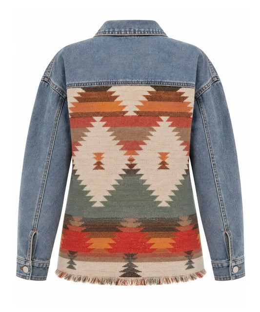Backcountry Spirit Denim Aztec Jacket MontanaCo
