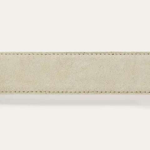 Stetson x THE GREAT. Women’s Western Narrow Suede Belt – Cream Last Rodeo Western Wear & Hat Bar