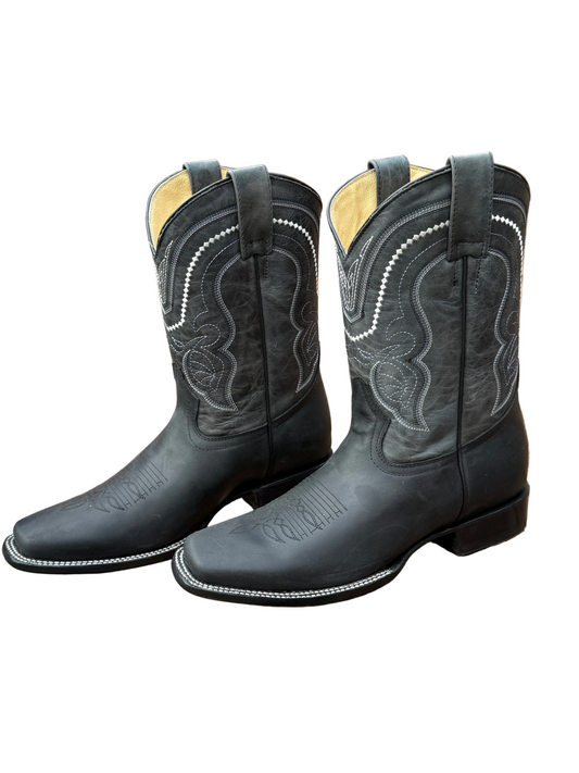 Midnight Rider Black Cowboy Boots