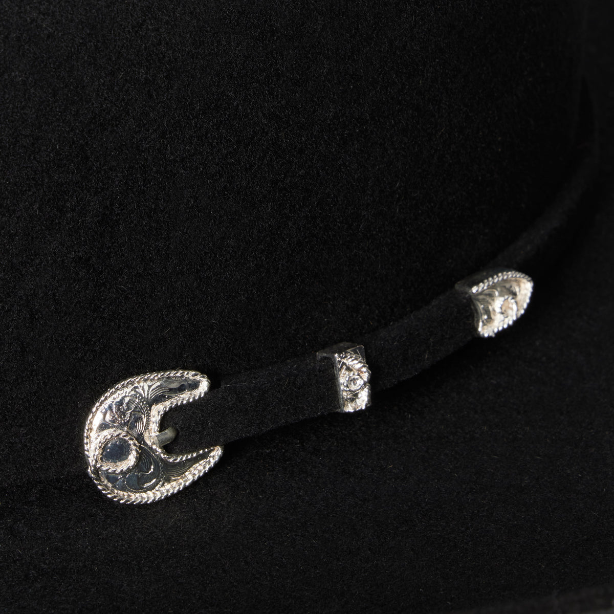Stetson Corral interior leather sweatband and satin liner