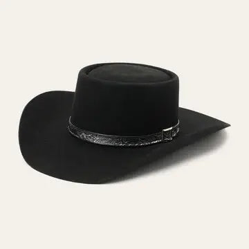 Stetson Revenger Black cowboy hat side view