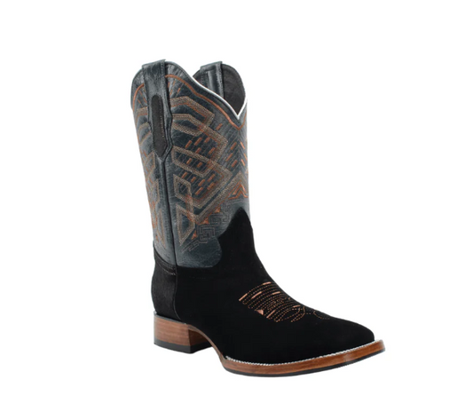 Black Suede cowboy boots