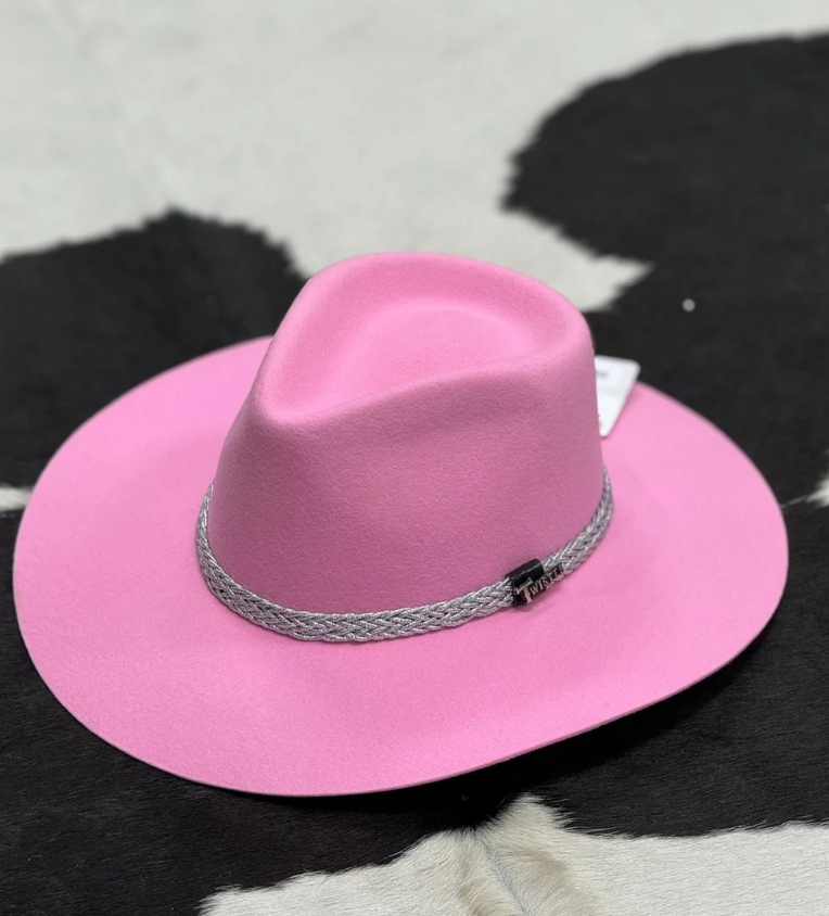 Pink Cowgirl Felt Hat
