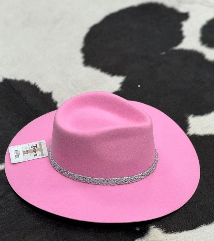Pink Cowgirl Felt Hat