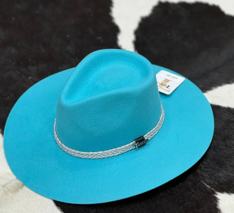 Cowgirl Spirit Turquoise Felt Hat M&f