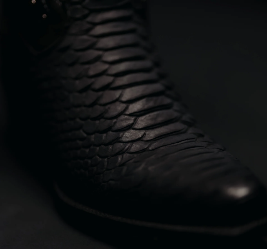 Midnight Rodeo Black Python Cowgirl Boots