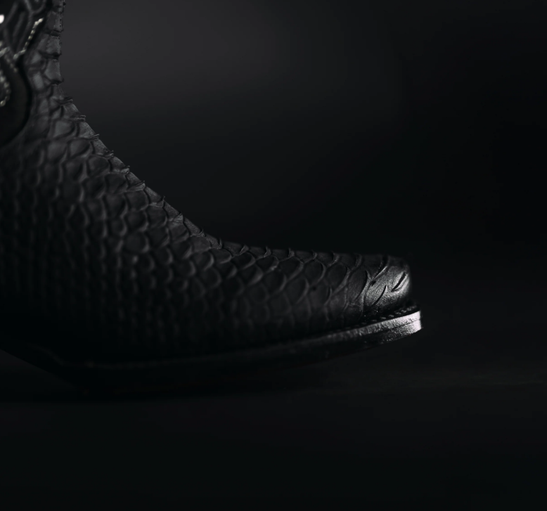 Midnight Rodeo Black Python Cowgirl Boots