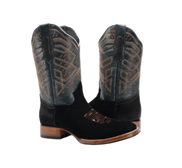 Black Suede cowboy boots