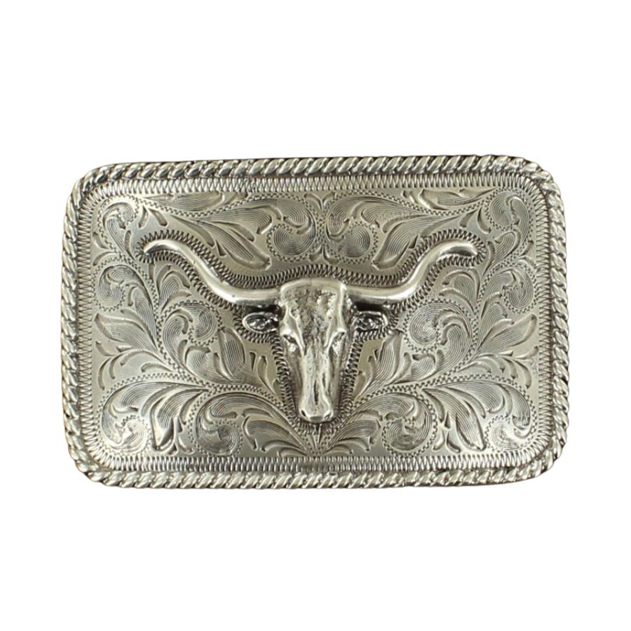 Nocona Belt Co. Longhorn Rectangle Belt Buckle