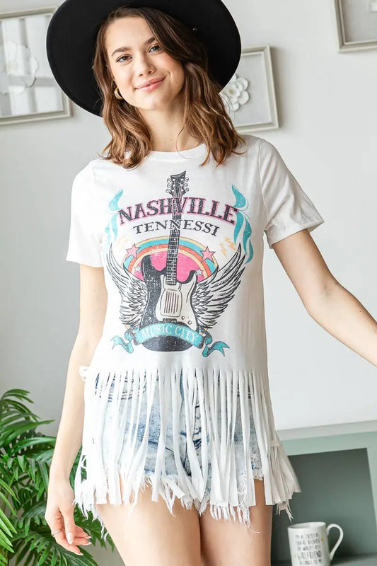 Nashville Fringe Graphic Tee Avery