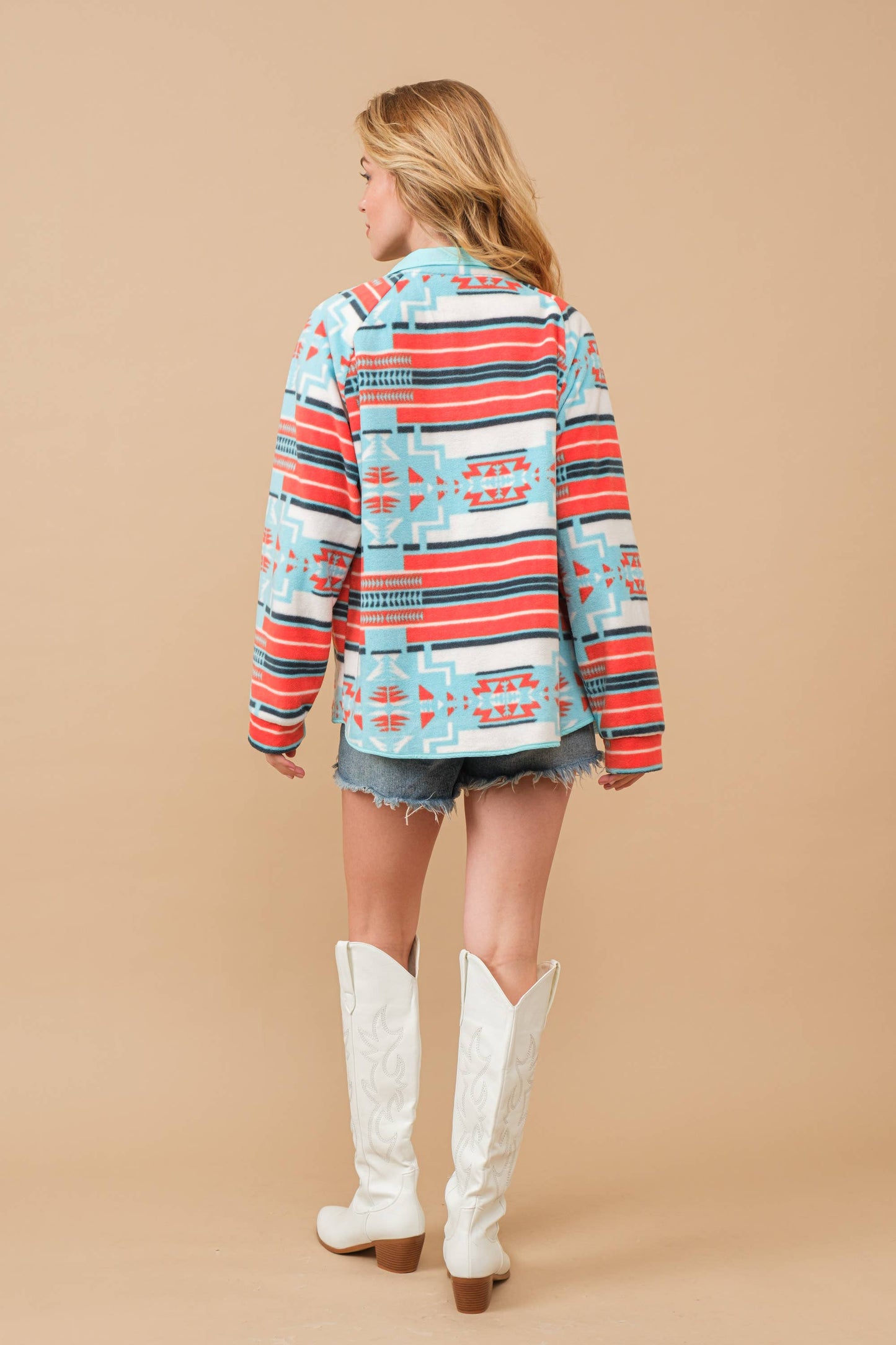 Wild Cactus Sunset Fleece Jacket