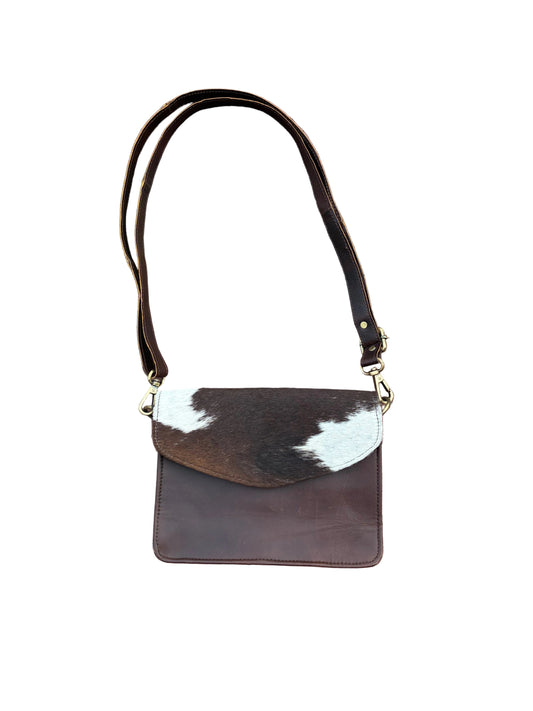 Cowhide & Leather Crossbody Western Purse