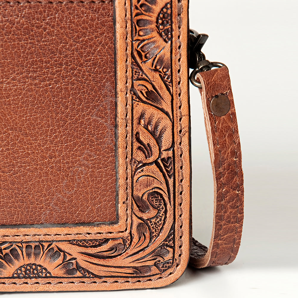 American Darling Cowhide & Tooled Leather Western Crossbody Bag Last Rodeo Western Wear & Hat Bar