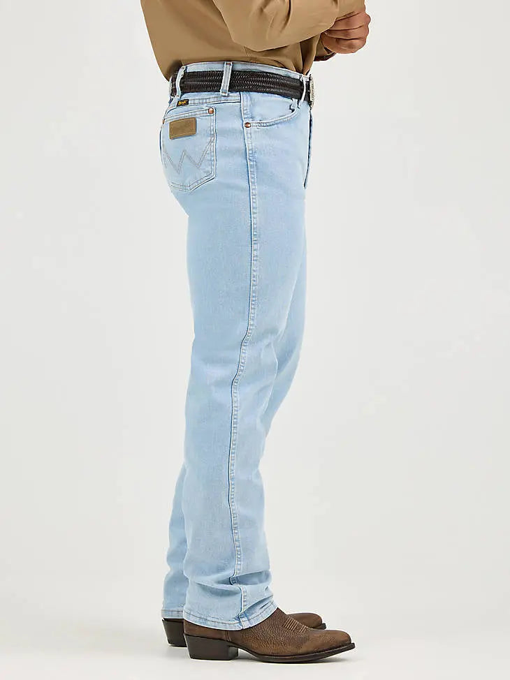 Wrangler Cowboy Cut Slim Fit Active Flex Jeans  Light Wash Western Denim Last Rodeo Western Wear & Hat Bar