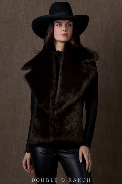 Double D Ranch Michelle Collar Vest Toscana lamb vest