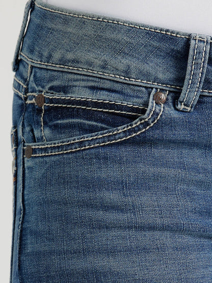 Wrangler Women’s Retro Mae Mid Rise Bootcut Jeans – Medium Wash Last Rodeo Western Wear & Hat Bar