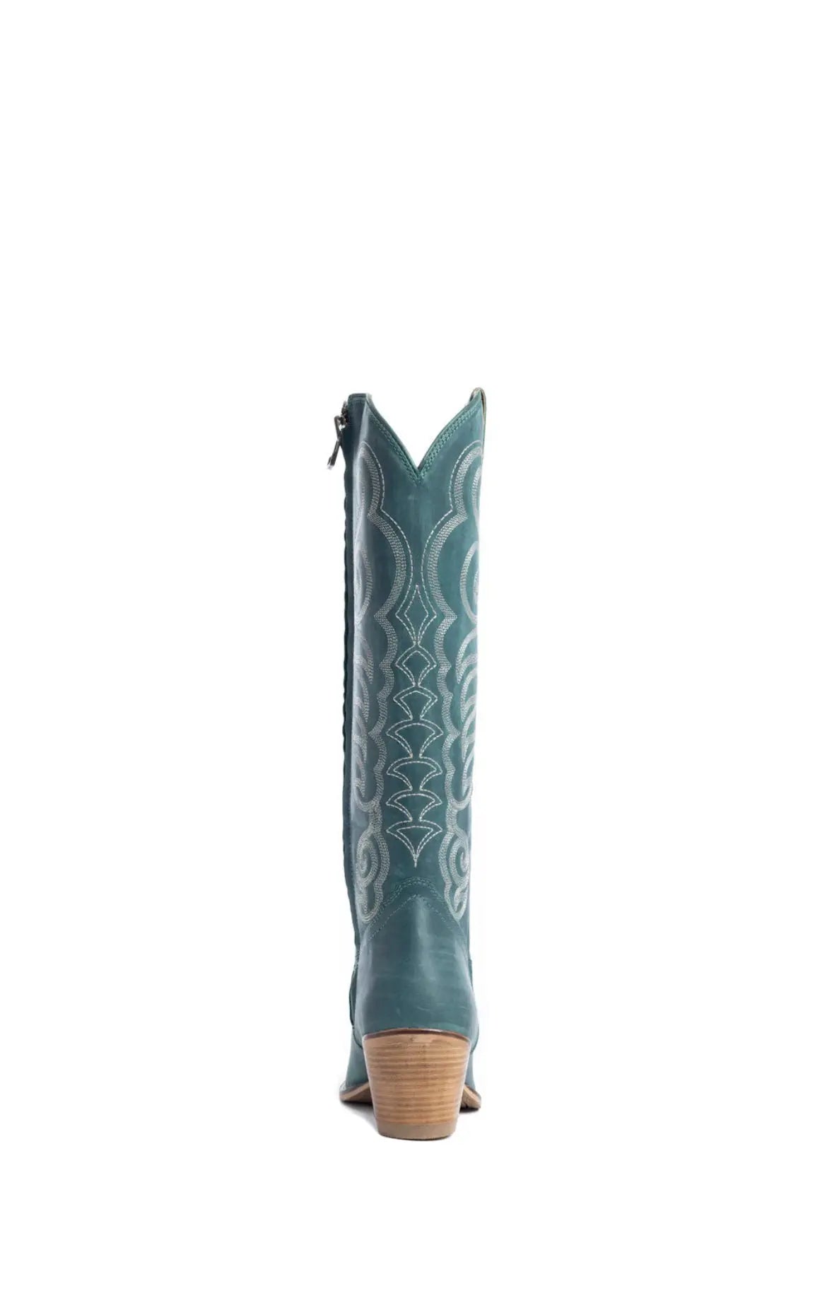 Teal Embroidered Tall Western Boots Last Rodeo Western Wear & Hat Bar