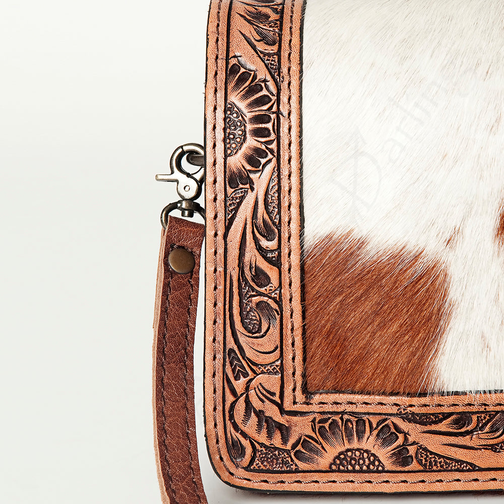 American Darling Cowhide & Tooled Leather Western Crossbody Bag Last Rodeo Western Wear & Hat Bar