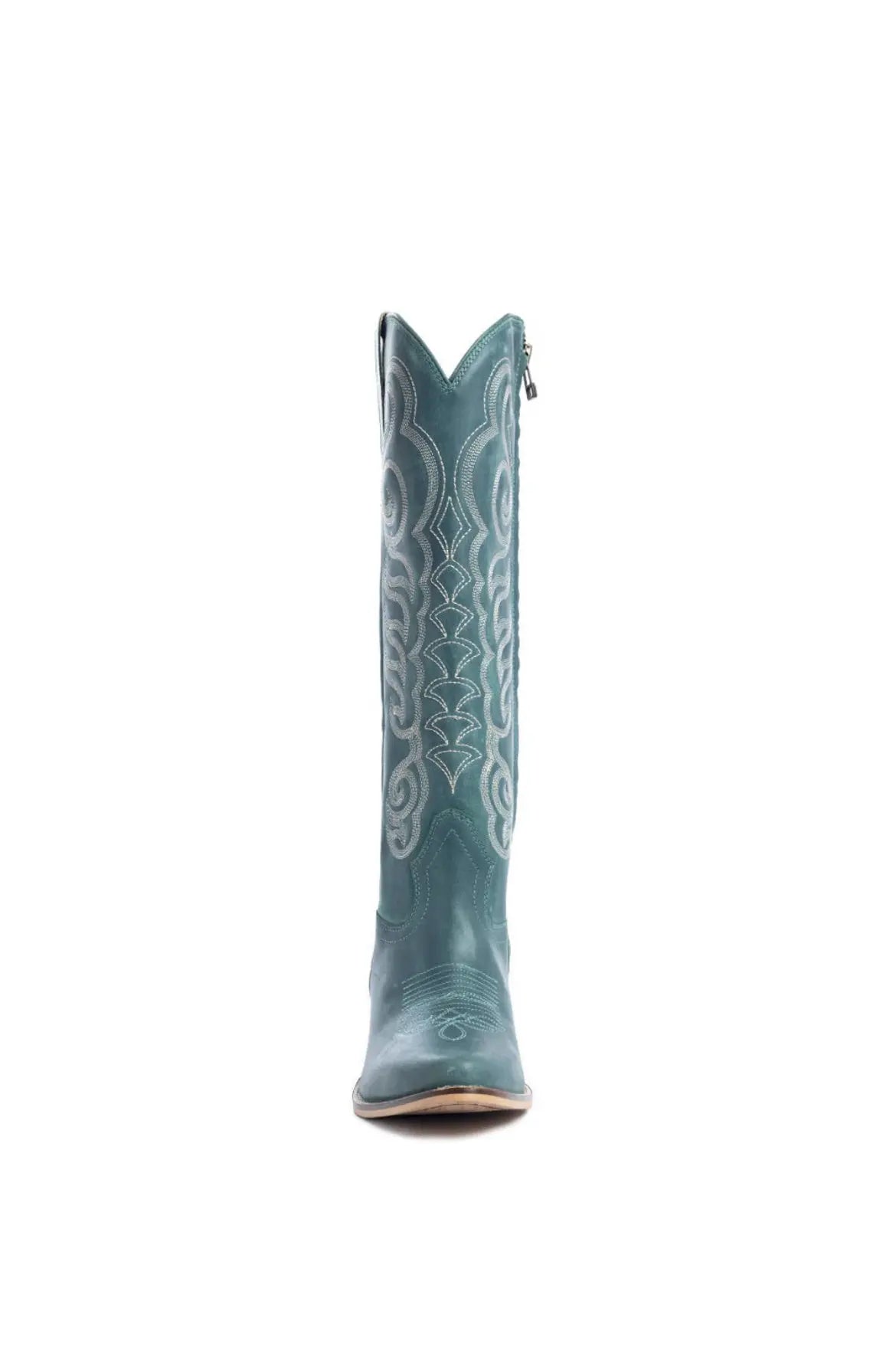 Teal Embroidered Tall Western Boots Last Rodeo Western Wear & Hat Bar