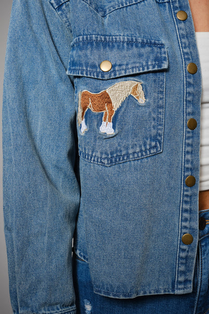 Pony Pockets Denim Jacket