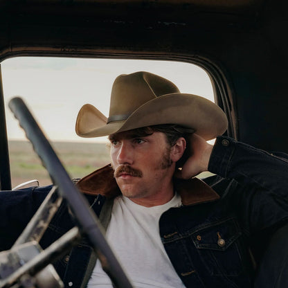 Stetson Boss of the Plains hand-distressed brown hat